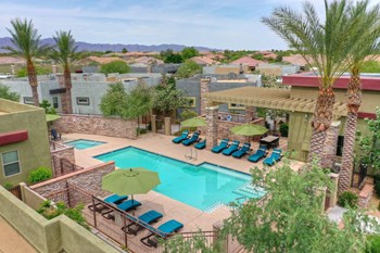 Pool & Pool Patio at Palm Valley Villas in Goodyear, AZ